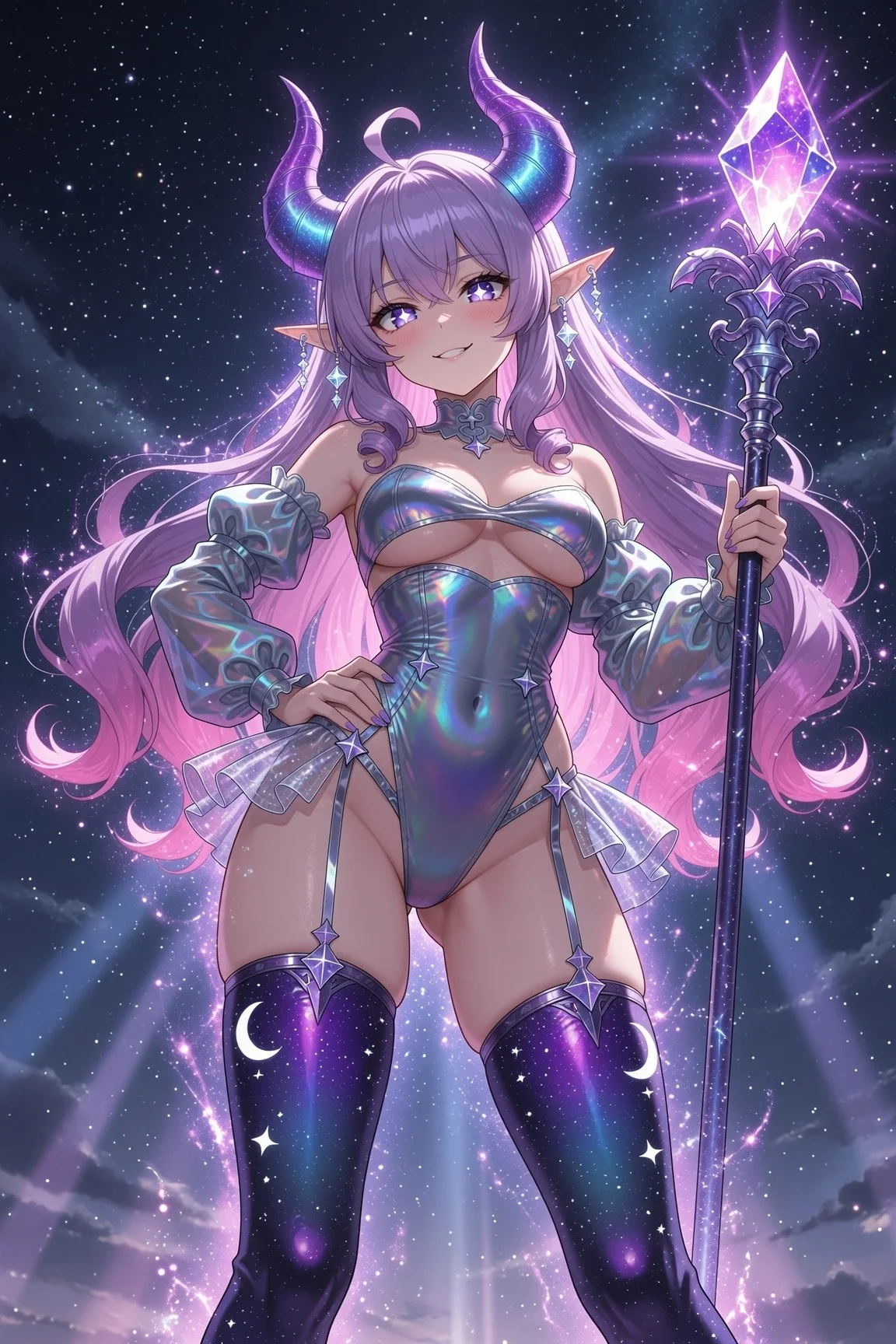 Artemida original cosmic character artwork