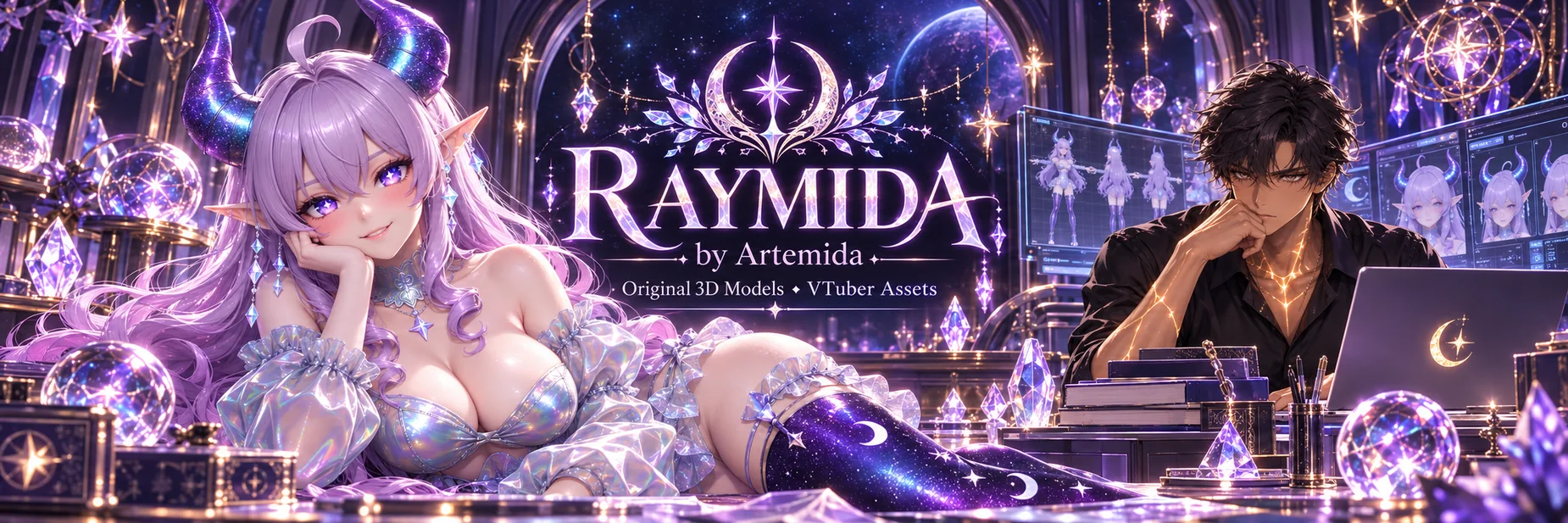RAYMIDA's visual studio concept with Artemida and Ray